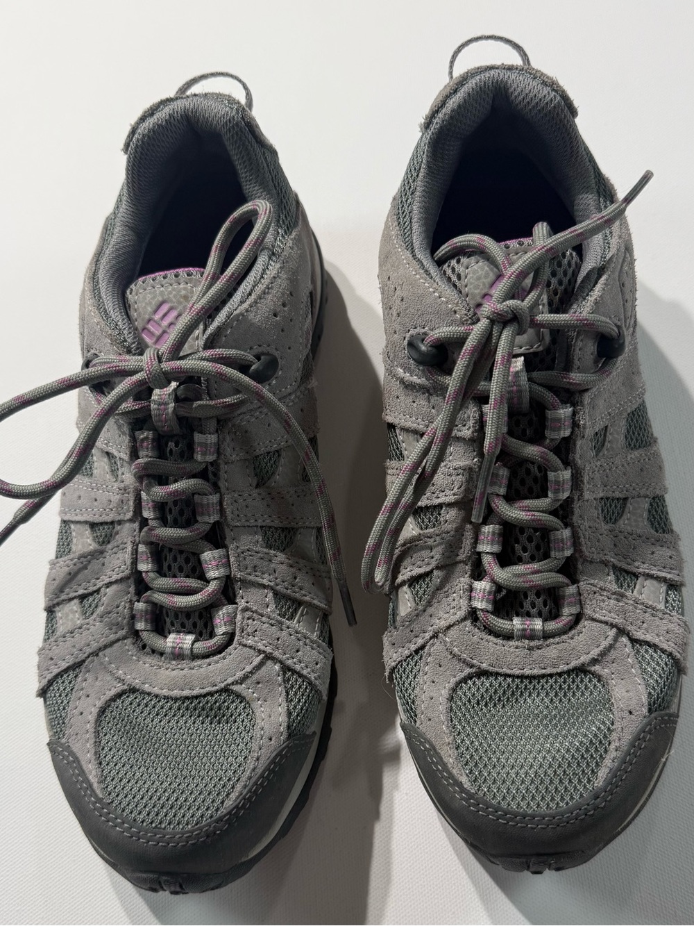 Columbia Redmond Waterproof Hiking Shoes Gray Purple Women’s Size 8